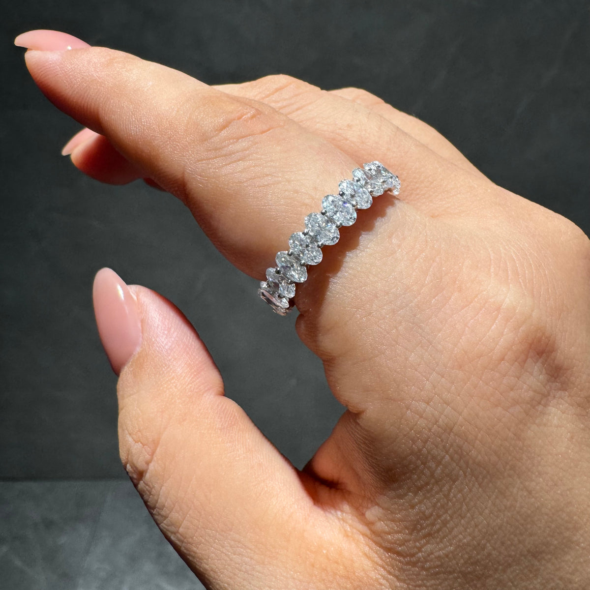 Luxury Moissanite Eternity Band HR054
