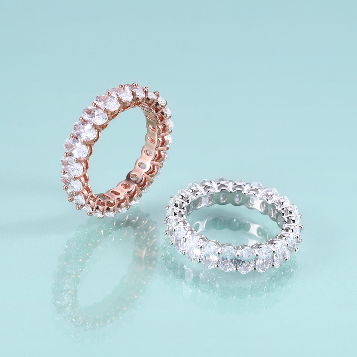 Luxury Moissanite Eternity Band HR054