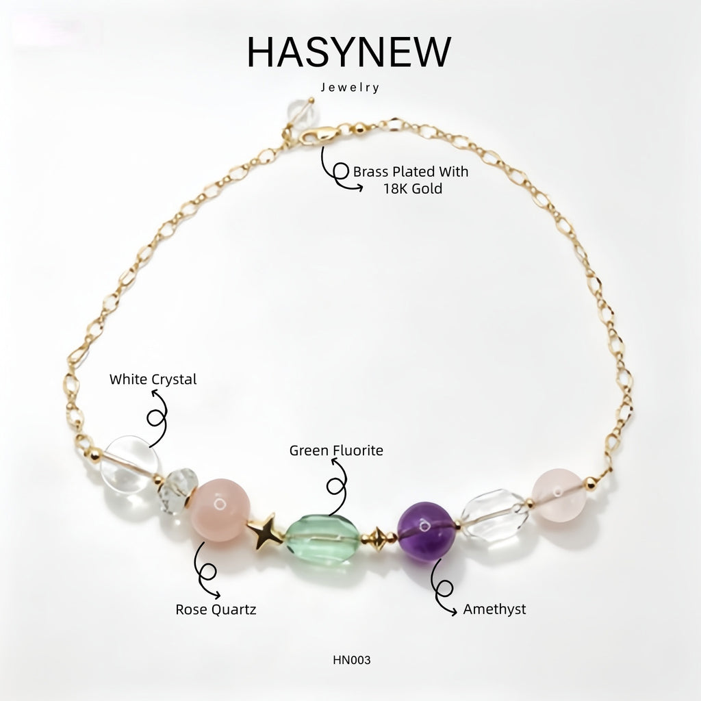 Fortune Boosting Necklace For Virgo, Libra, Pisces,Gemini. HN003