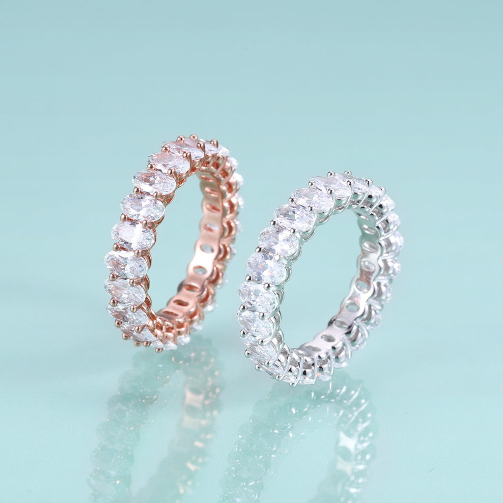 Luxury Moissanite Eternity Band HR054