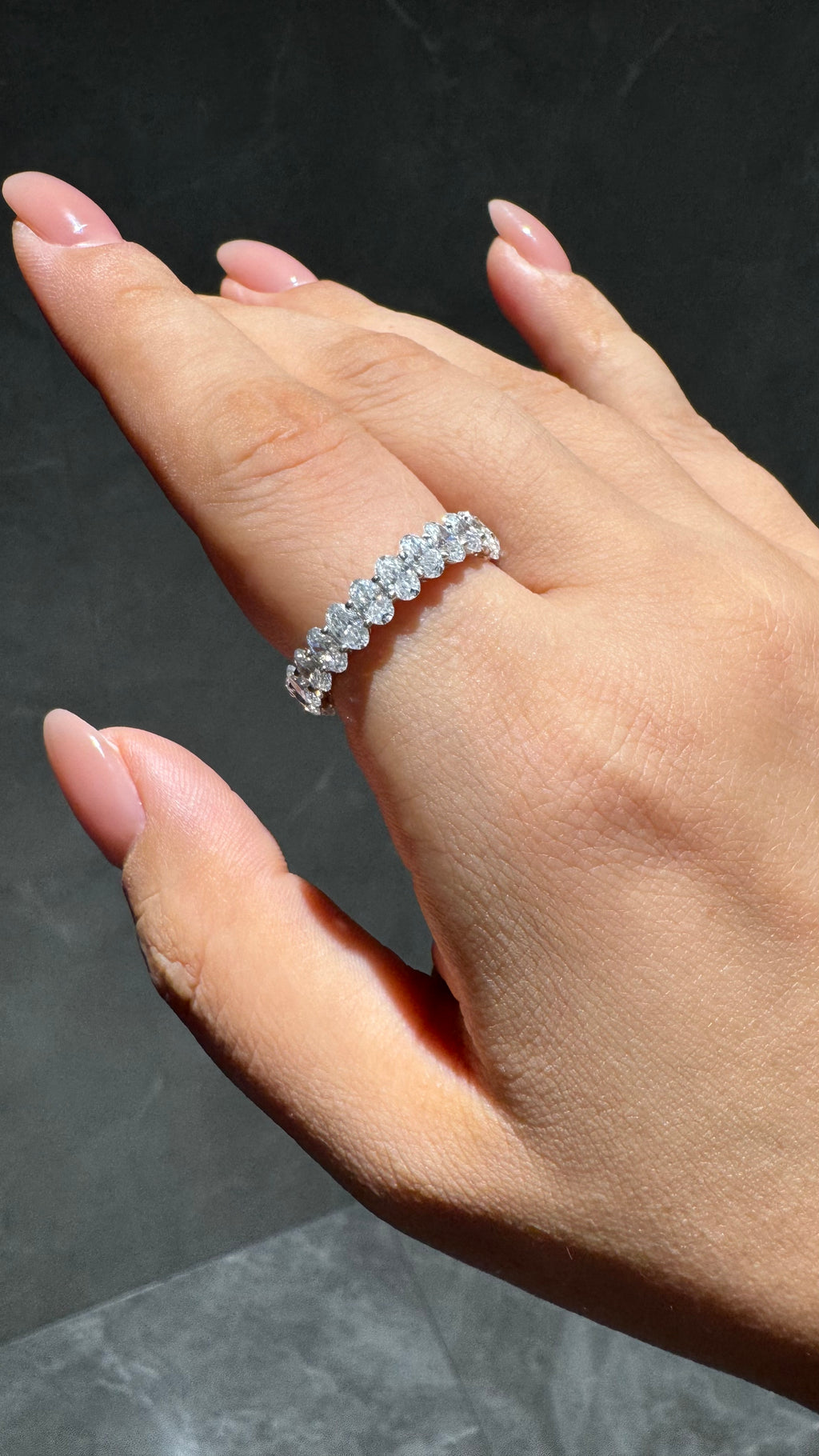 Luxury Moissanite Eternity Band HR054